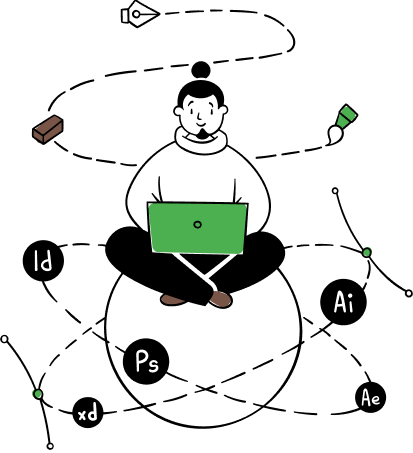 Educational Illustration of teachers connecting online.